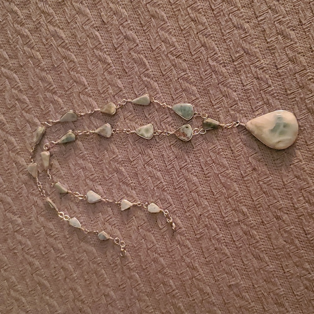 Genuine Larimar Necklace from Puerto Rico